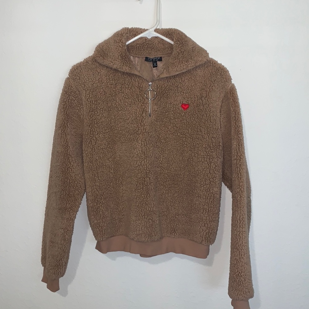 Topshop Teddy Pullover Sweater - Womens Size 4